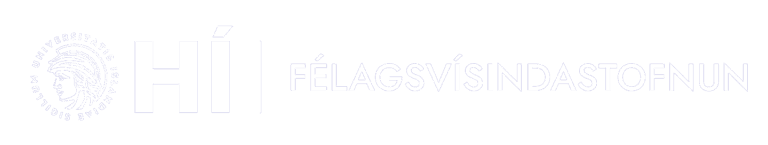 Félagsvísindastofnun - logo - hvítt